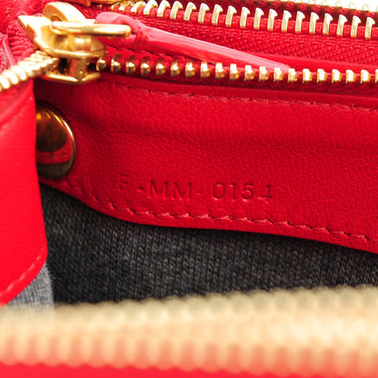 Celine Lambskin Large Trio Crossbody Bag Red 7 of 7