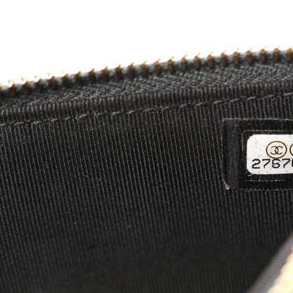 Chanel Iridescent  Caviar Quilted Classic Flat Wallet Pouch Black 7 of 7
