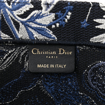 Christian Dior Canvas Embroidered Medium Constellation Book Tote Blue 6 of 11