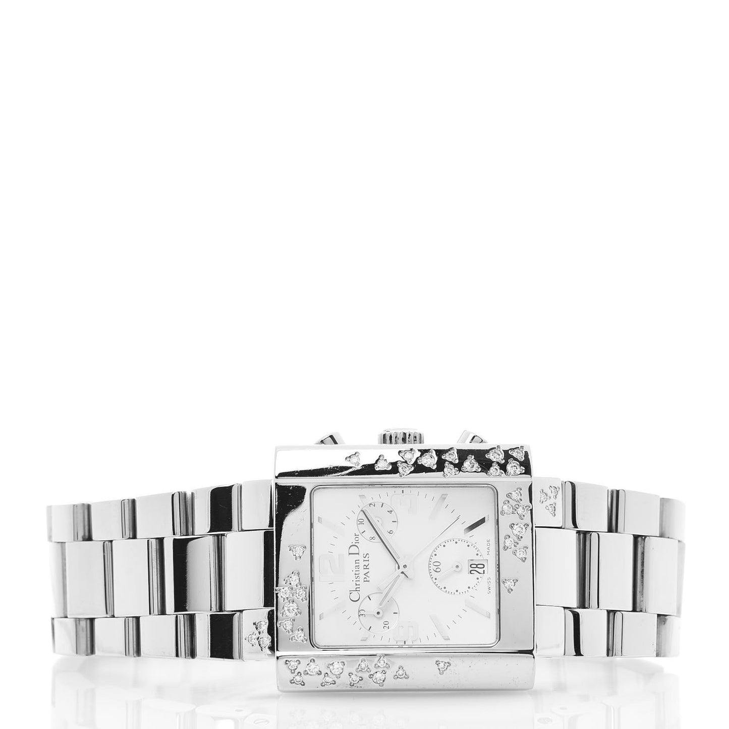 Stainless Steel Diamond 31mm Riva Chronograph Quartz Watch