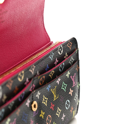 Louis Vuitton Monogram Multicolor Sarah Wallet Black Grenade 10 of 17