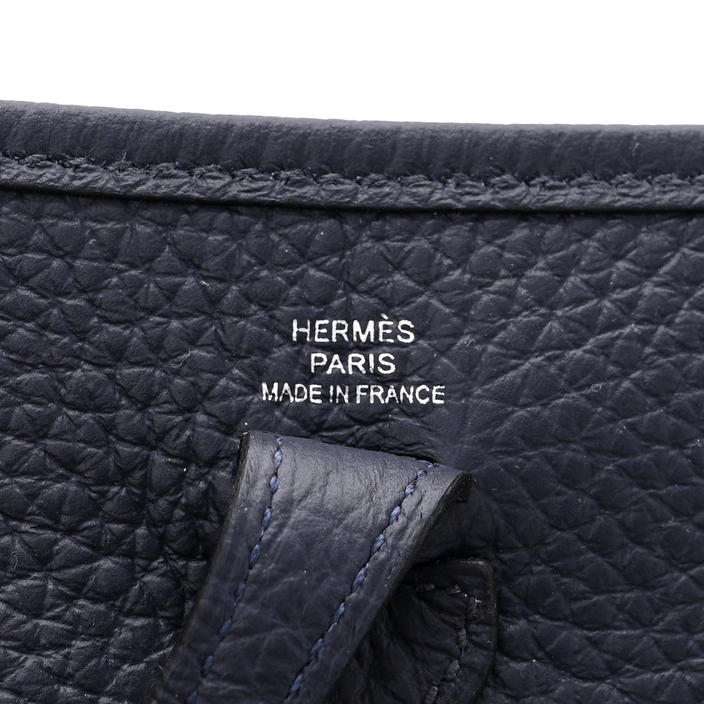 Taurillon Clemence Amazone Sangle Cavale Evelyne TPM Bleu Nuit Bleu Encre Cuivre