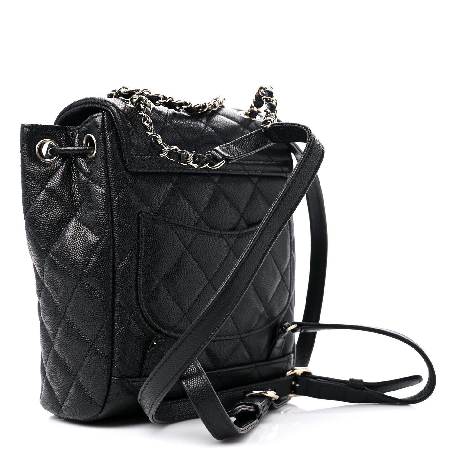 Caviar Quilted Mini Urban Spirit Backpack Black
