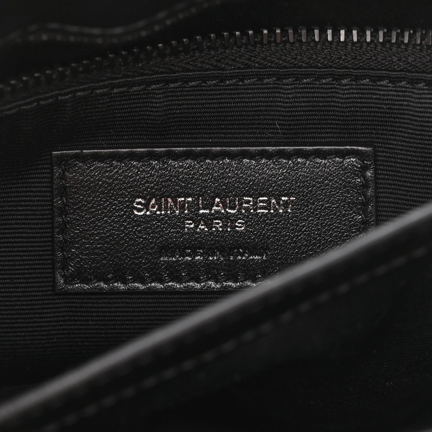 Saint Laurent Calfskin Y Quilted Monogram Monochrome Toy Loulou Crossbody Bag Black 5 of 9