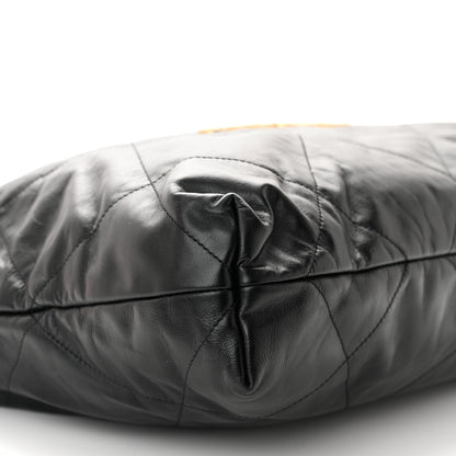 Chanel Shiny Calfskin Quilted Chanel 22 Black 10 of 11