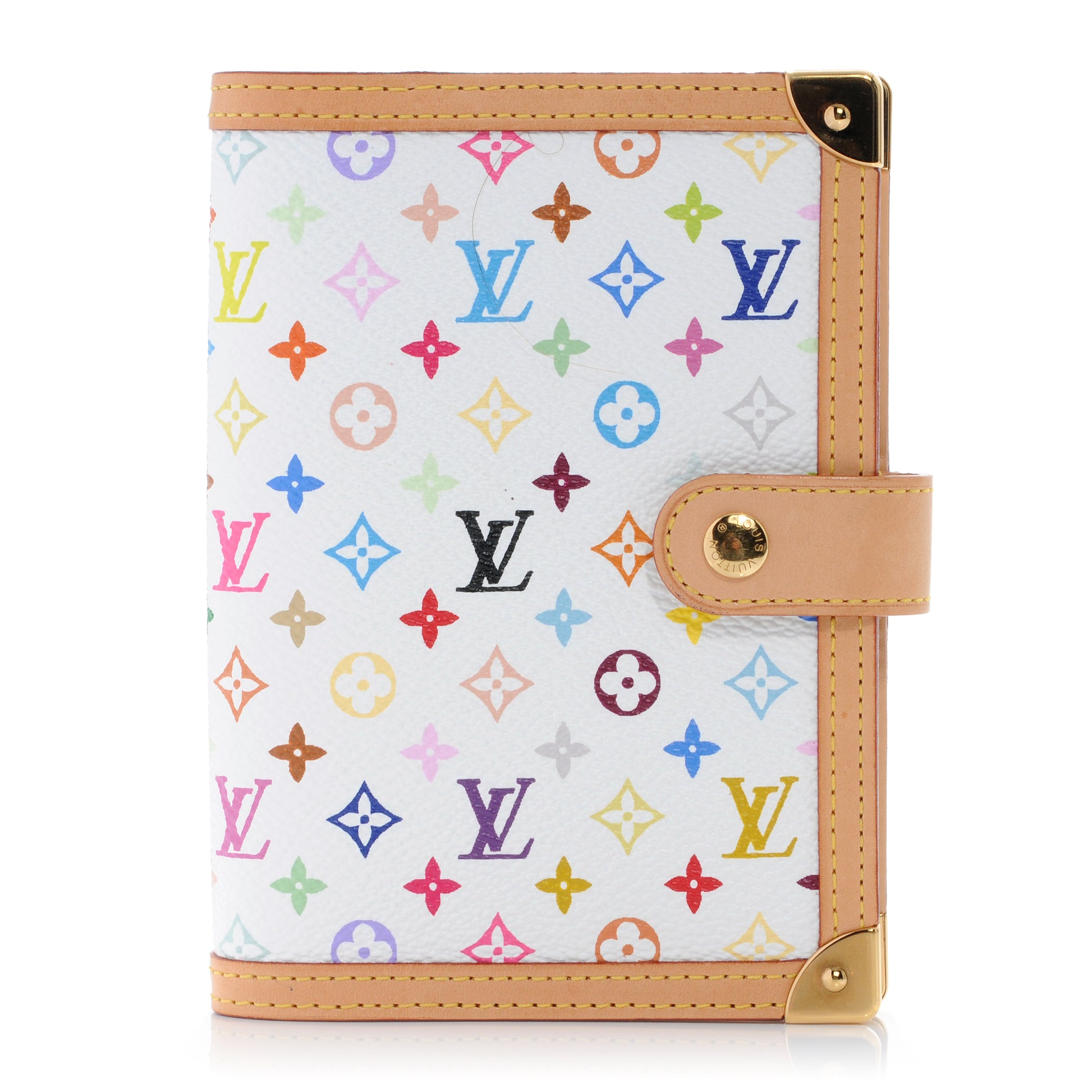 Louis Vuitton Monogram Multicolor Small Ring Agenda Cover White 1 of 6