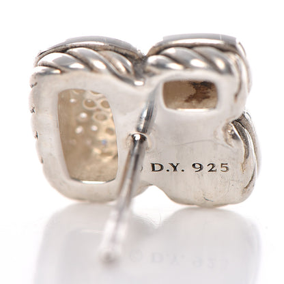 David Yurman Sterling Silver Diamond Confetti Earrings 3 of 4