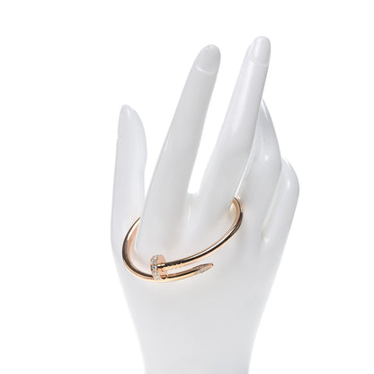 Cartier 18K Pink Gold Diamond Juste Un Clou Bracelet 15 2 of 5