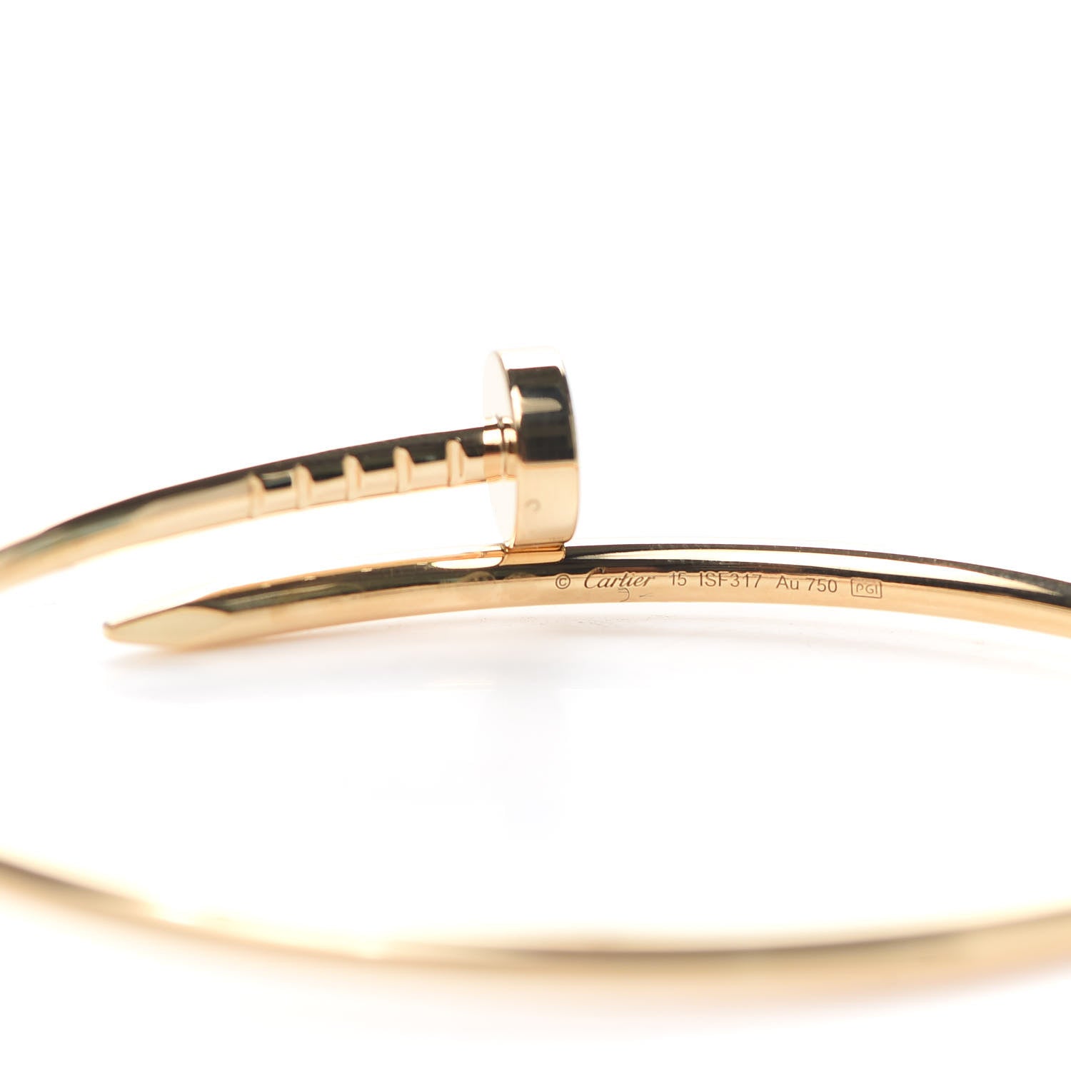 Cartier 18K Yellow Gold Small Juste Un Clou Bracelet 15 4 of 6