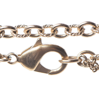 Chanel Graduated Pearl Crystal Twisted CC Long Necklace Gold 4 of 4