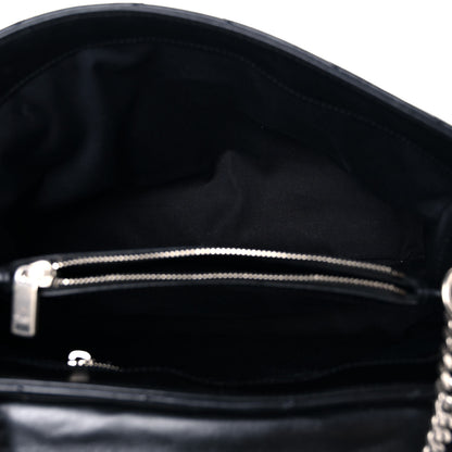 Saint Laurent Calfskin Y Quilted Monogram Medium Loulou Chain Satchel Black 4 of 18