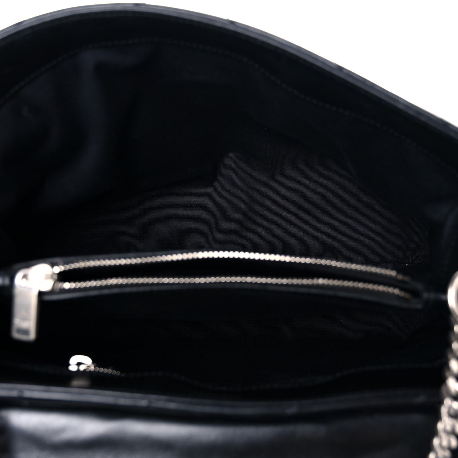 Saint Laurent Calfskin Y Quilted Monogram Medium Loulou Chain Satchel Black 4 of 18
