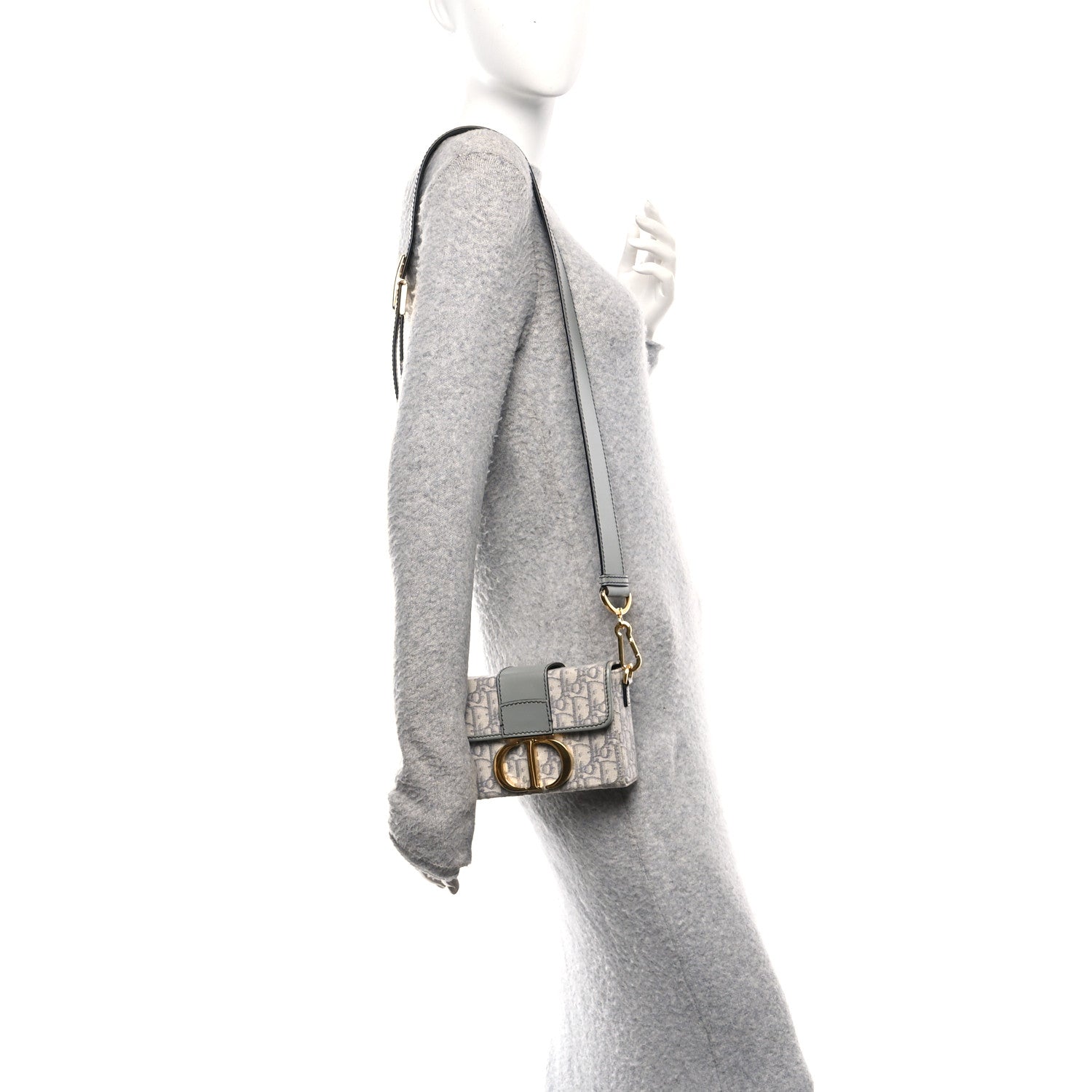 Christian Dior Oblique 30 Montaigne Box Bag Grey 2 of 10