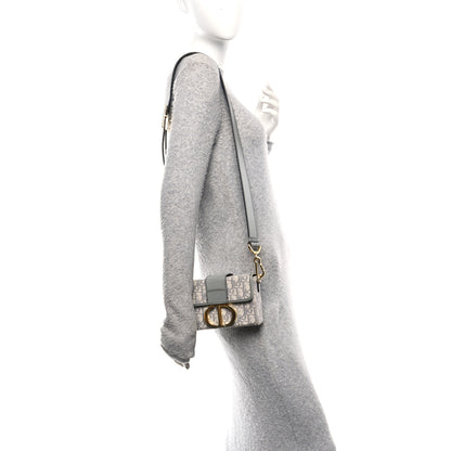 Christian Dior Oblique 30 Montaigne Box Bag Grey 2 of 10