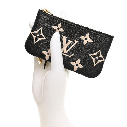 Louis Vuitton Empreinte Monogram Giant Key Pouch Black Beige 2 of 9