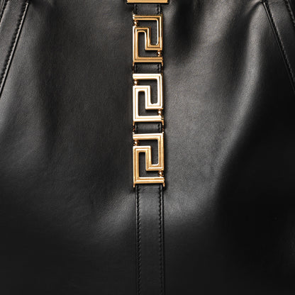 Versace Calfskin Greca Goddess Tote Bag Black 7 of 9