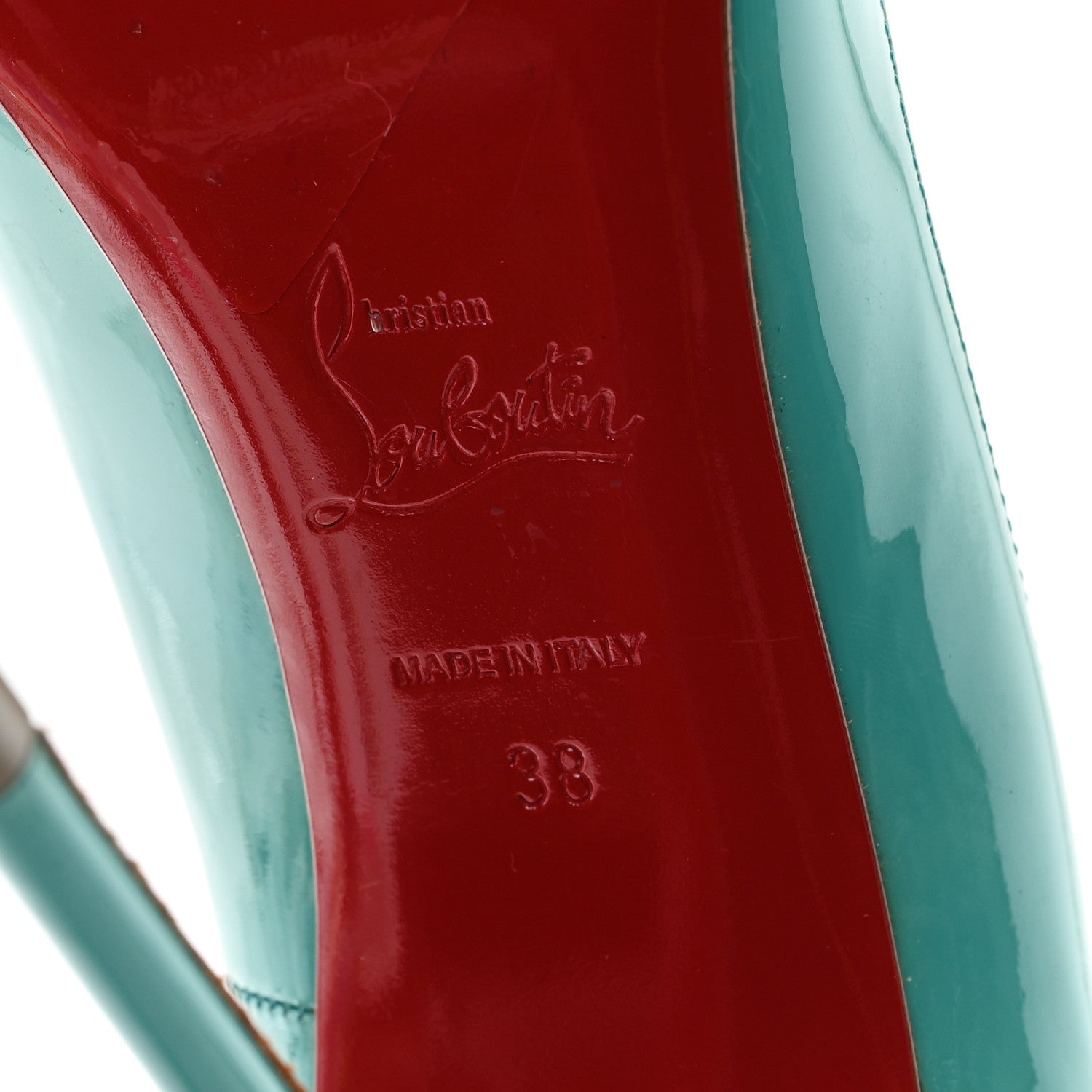 Christian Louboutin Patent So Kate 120 Pumps 38 Pacific 7 of 9