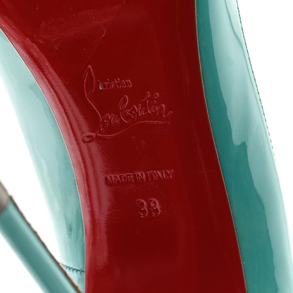 Christian Louboutin Patent So Kate 120 Pumps 38 Pacific 7 of 9