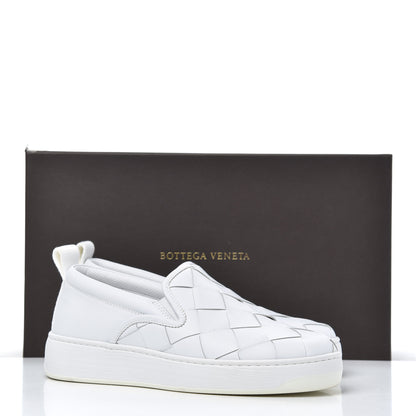 Bottega Veneta Nappa Intrecciato Slip On Sneakers 39 White 12 of 12