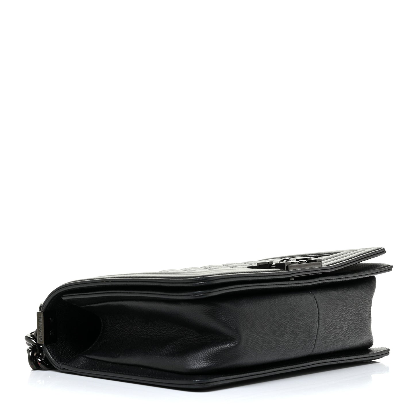 Caviar Quilted Medium Boy Flap So Black