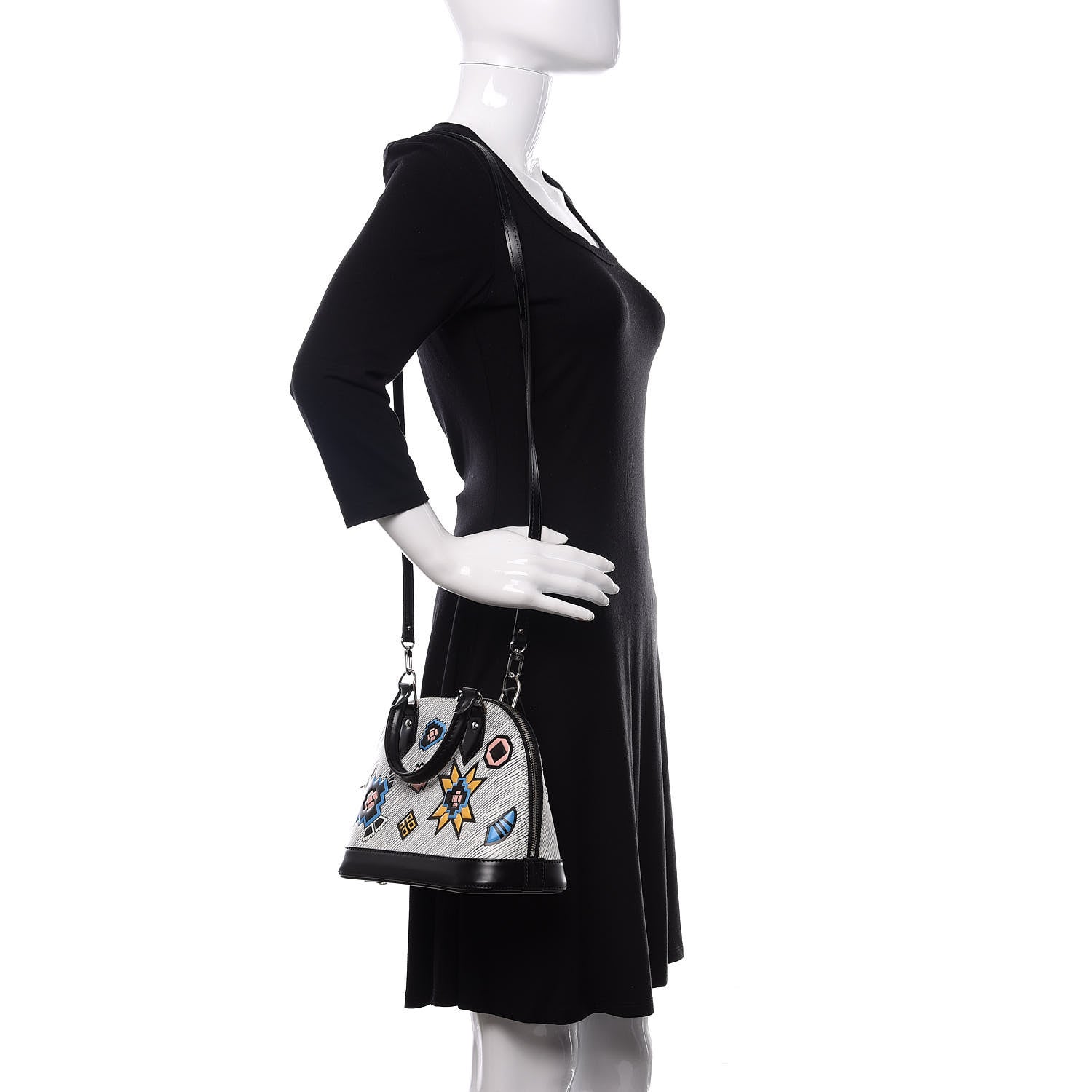 Louis Vuitton Epi Azteque Alma BB White 2 of 9