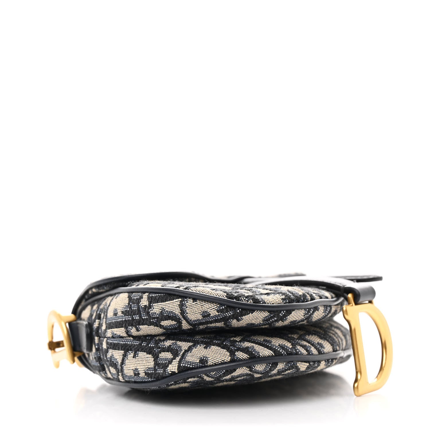 Christian Dior Oblique Mini Saddle Bag Blue 4 of 10