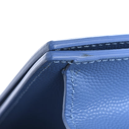 Saint Laurent Grain De Poudre Classic Kate Monogram Clutch Blue Clair 9 of 9