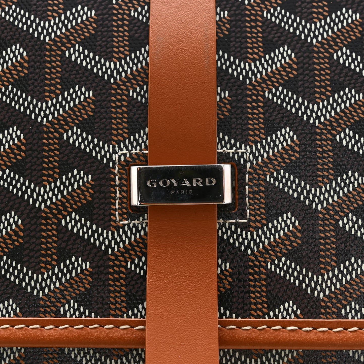 Goyardine Belvedere II MM Messenger Bag Black Gold