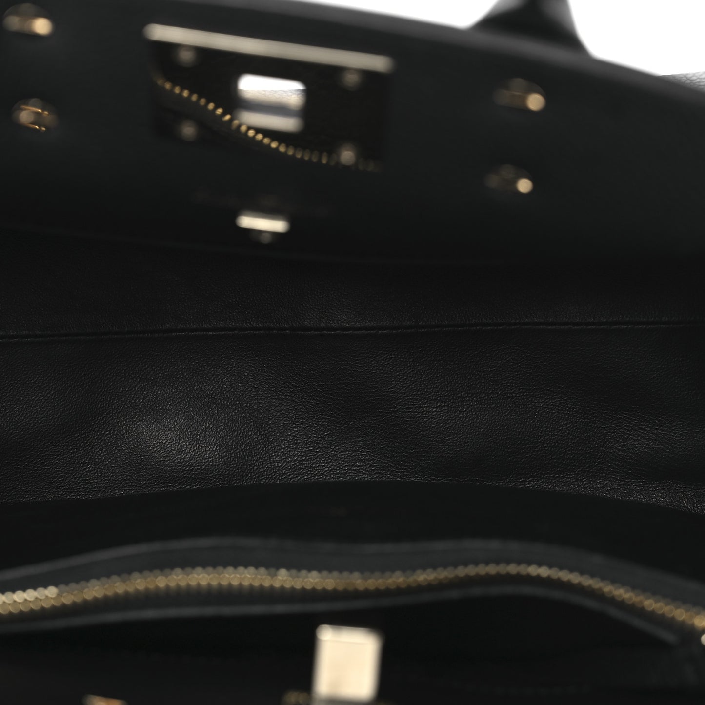 Hammered Calfskin The Studio Bag Black