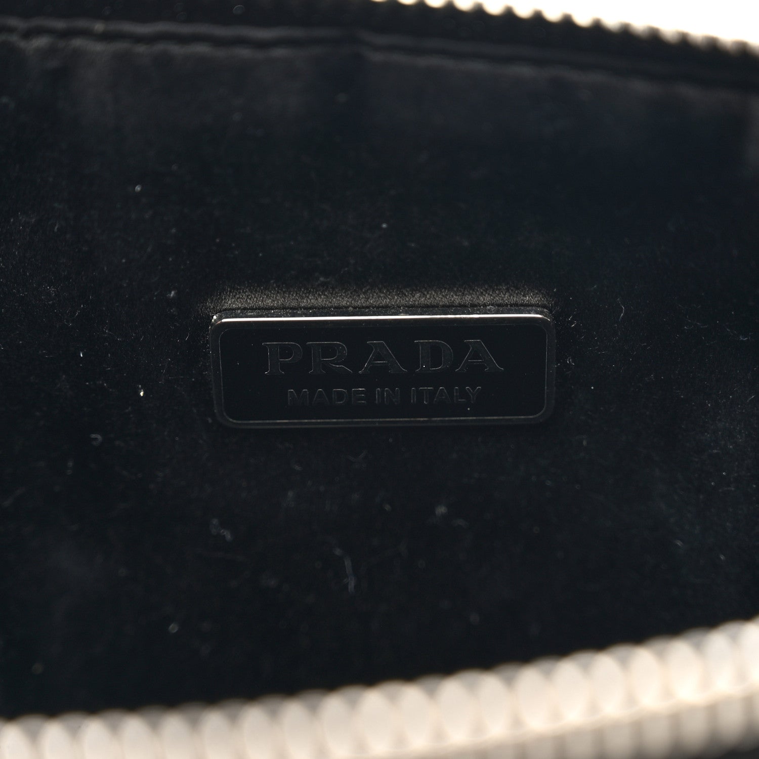 Prada Satin Crystal Triangle Pouch Cristal 6 of 9
