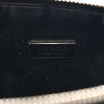 Prada Satin Crystal Triangle Pouch Cristal 6 of 9