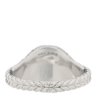 David Yurman 18K White Gold Diamond Pave Pinky Ring 46 3.75 4 of 6