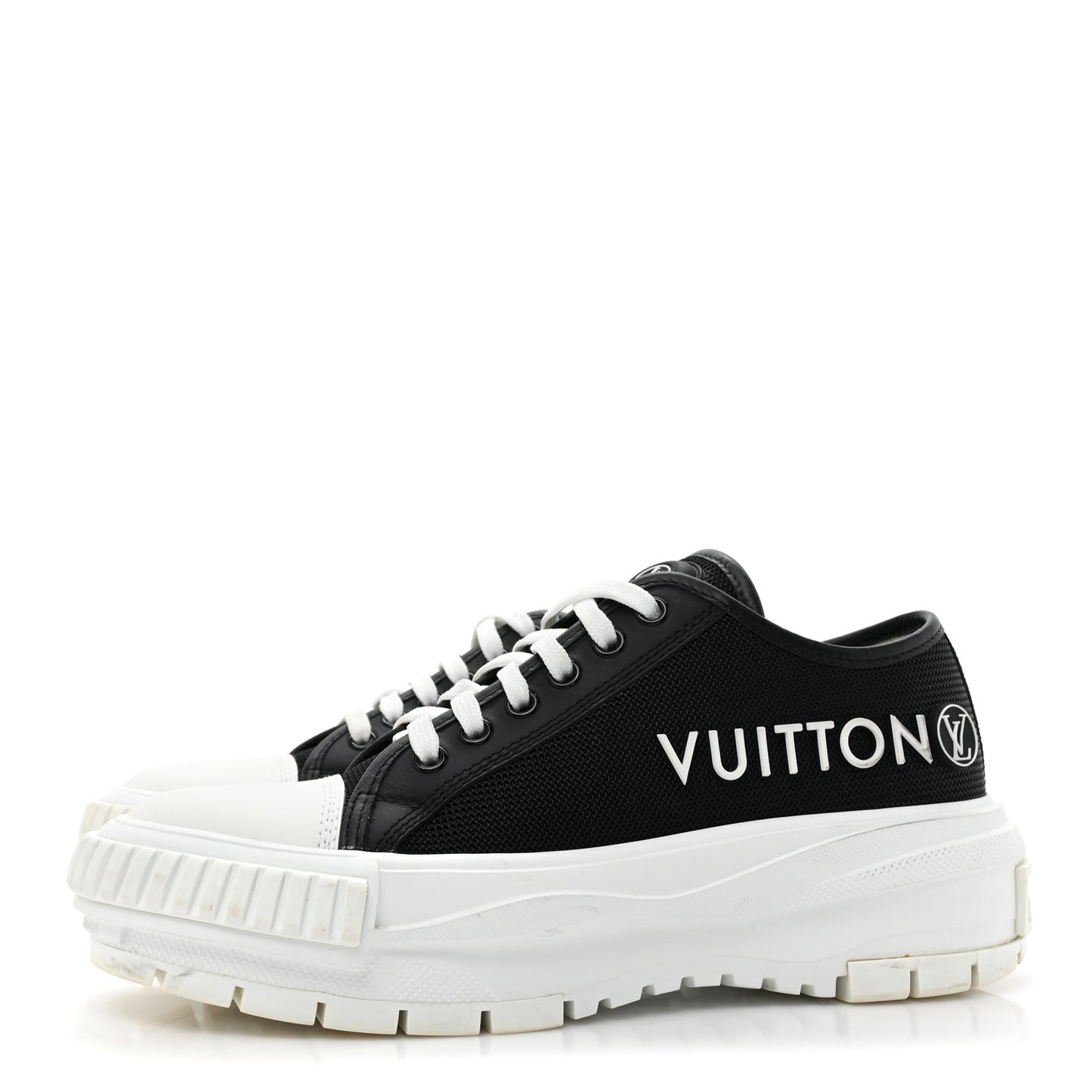 Canvas LV Squad Sneakers 37 Black