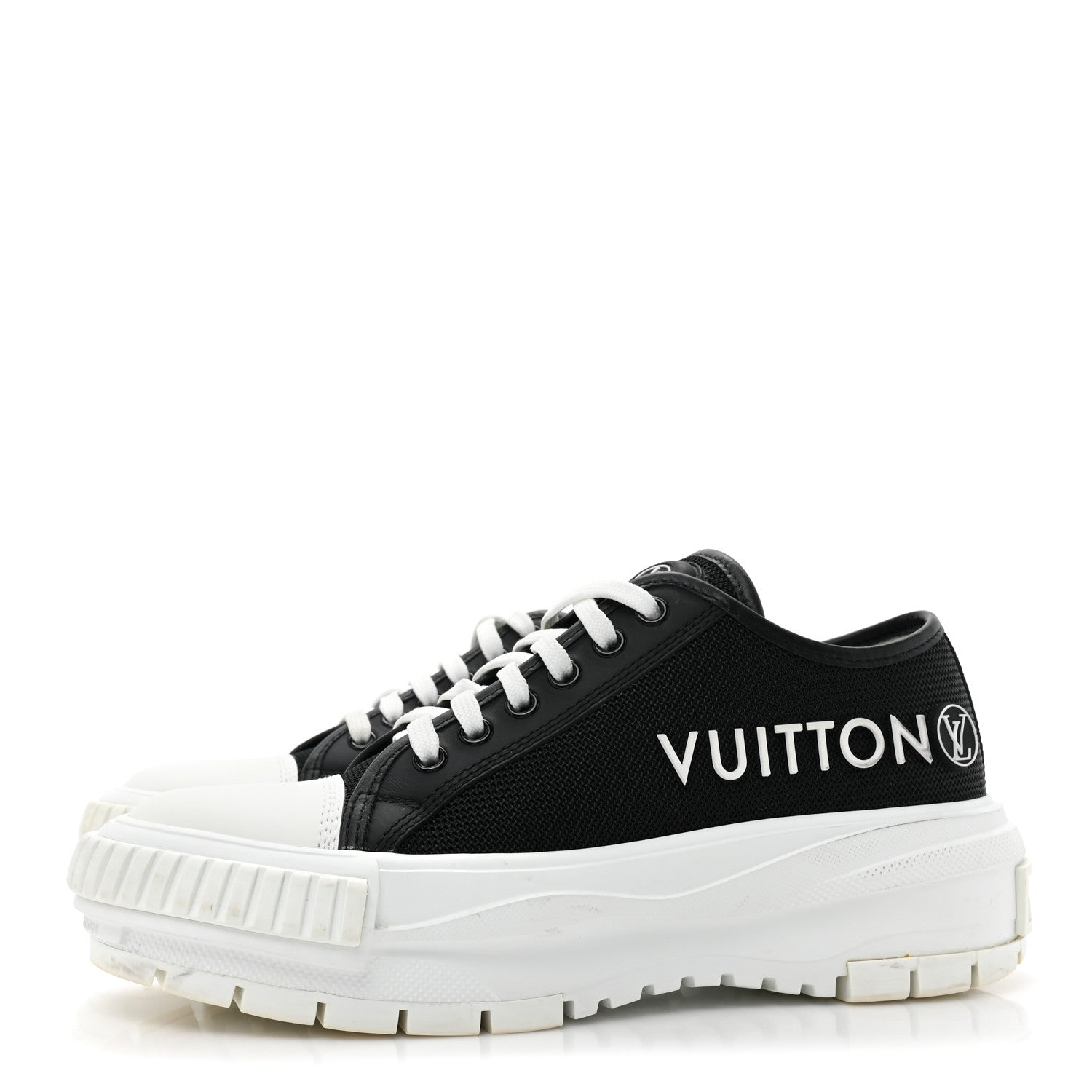 Louis Vuitton Canvas LV Squad Sneakers 37 Black 3 of 9