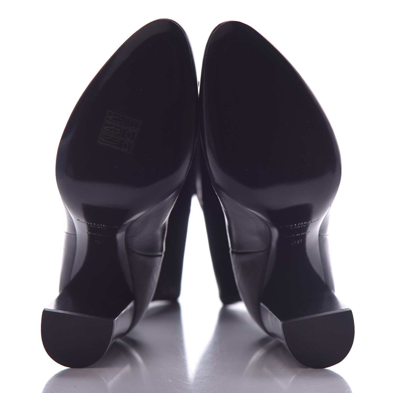 Saint Laurent Calfskin Over The Knee Boots 38 Black 5 of 8