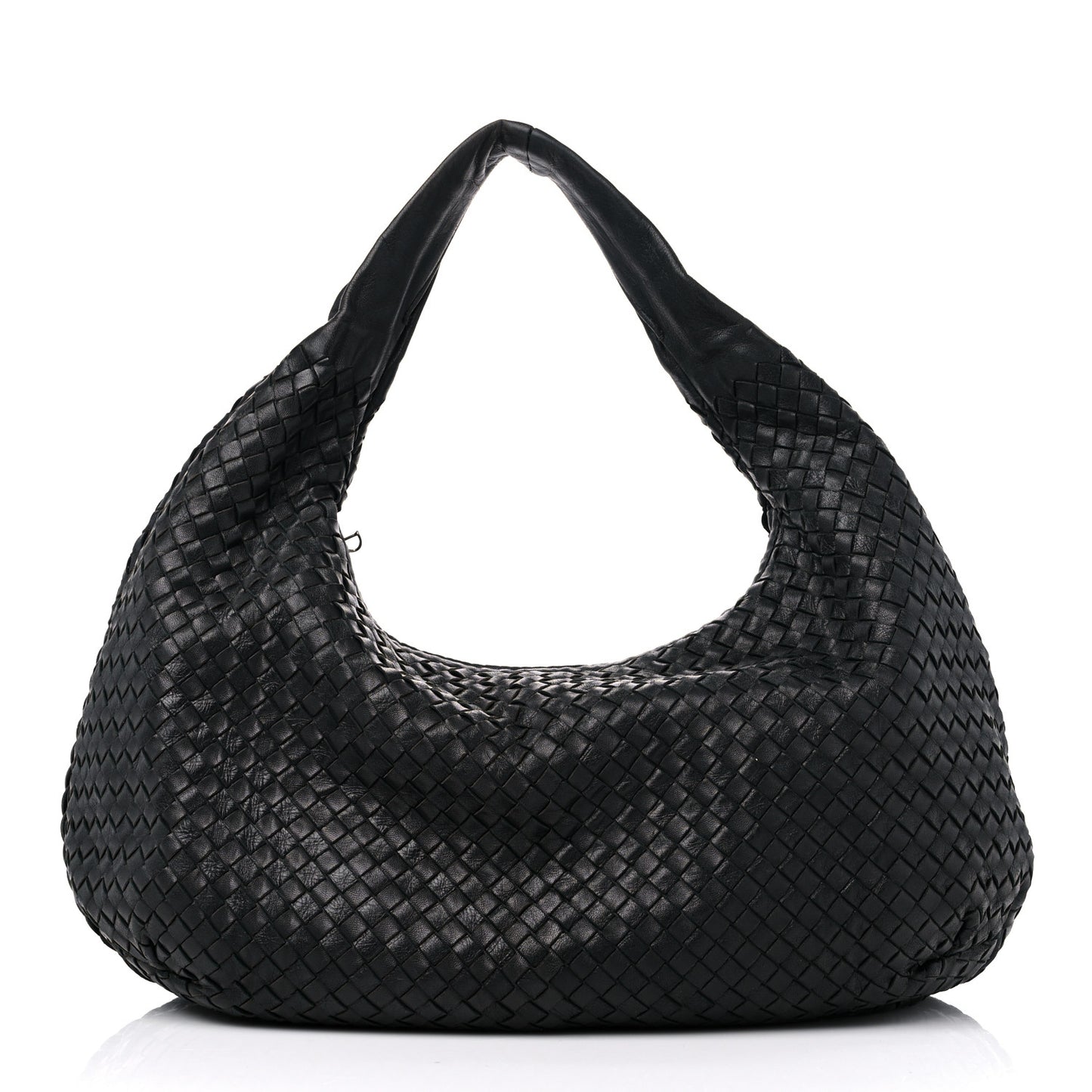 Nappa Intrecciato Large Veneta Hobo Black