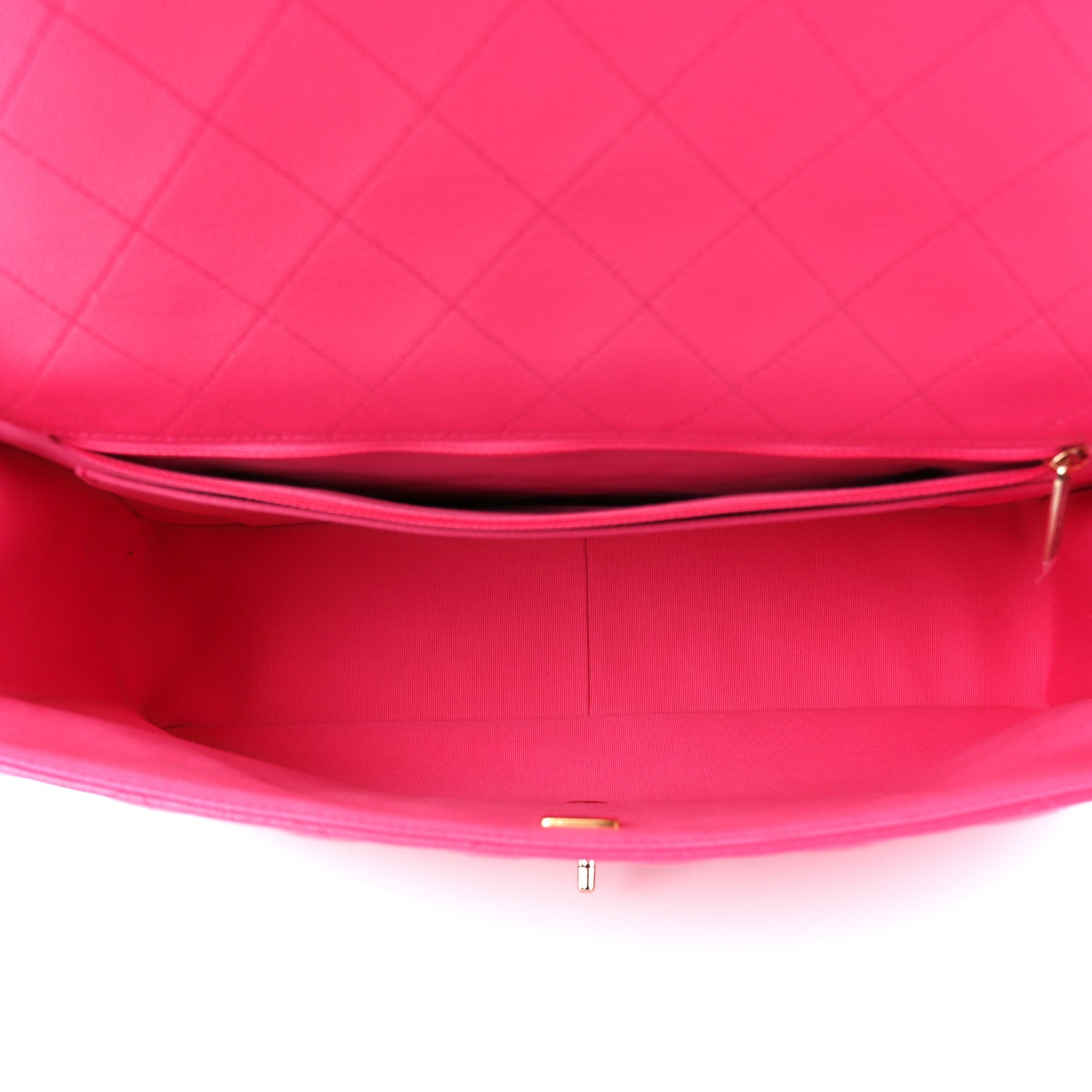 Chanel Caviar Quilted XXL Travel Flap Bag Dark Pink 5 of 11