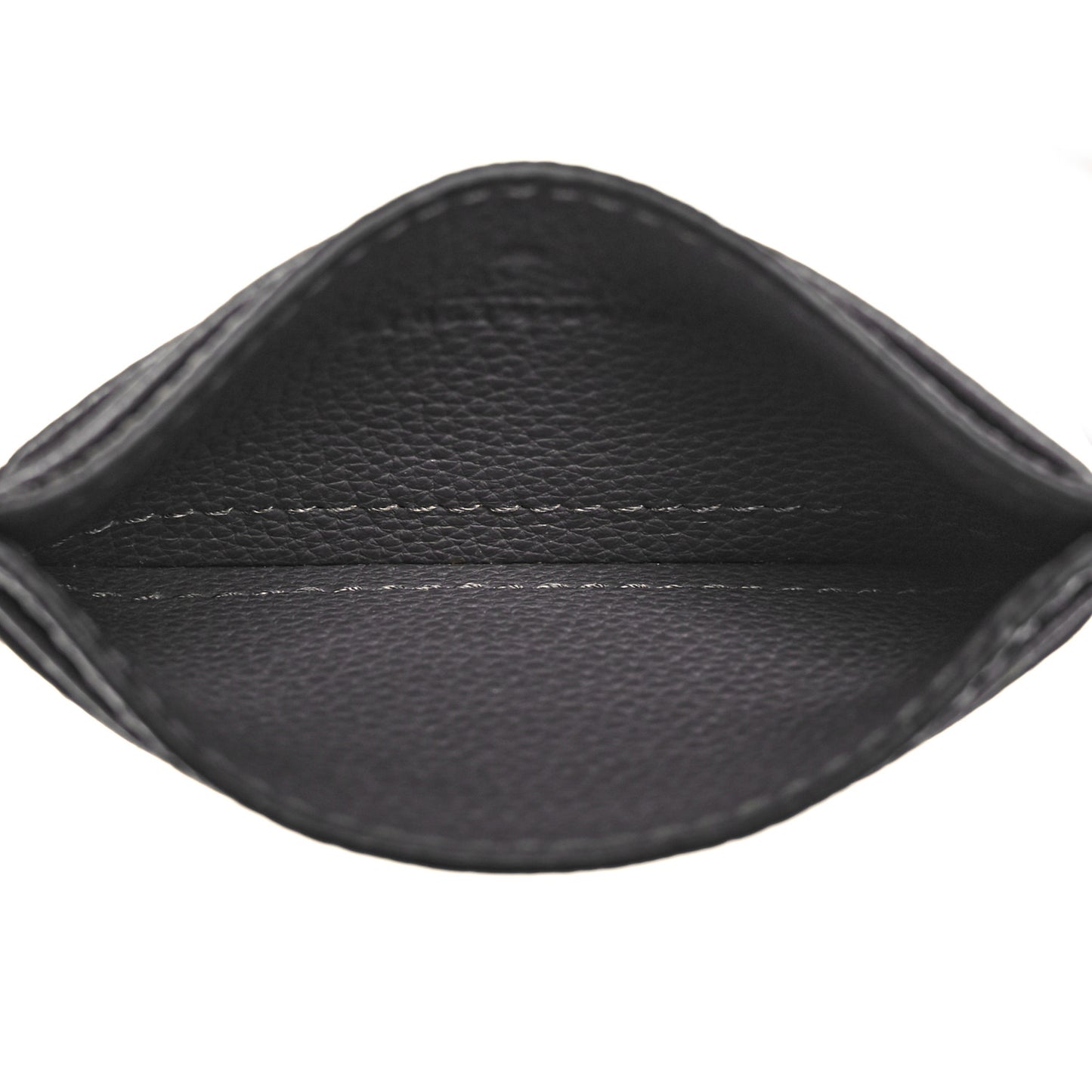 Grainy Calfskin Zumi Card Holder Dusty Grey