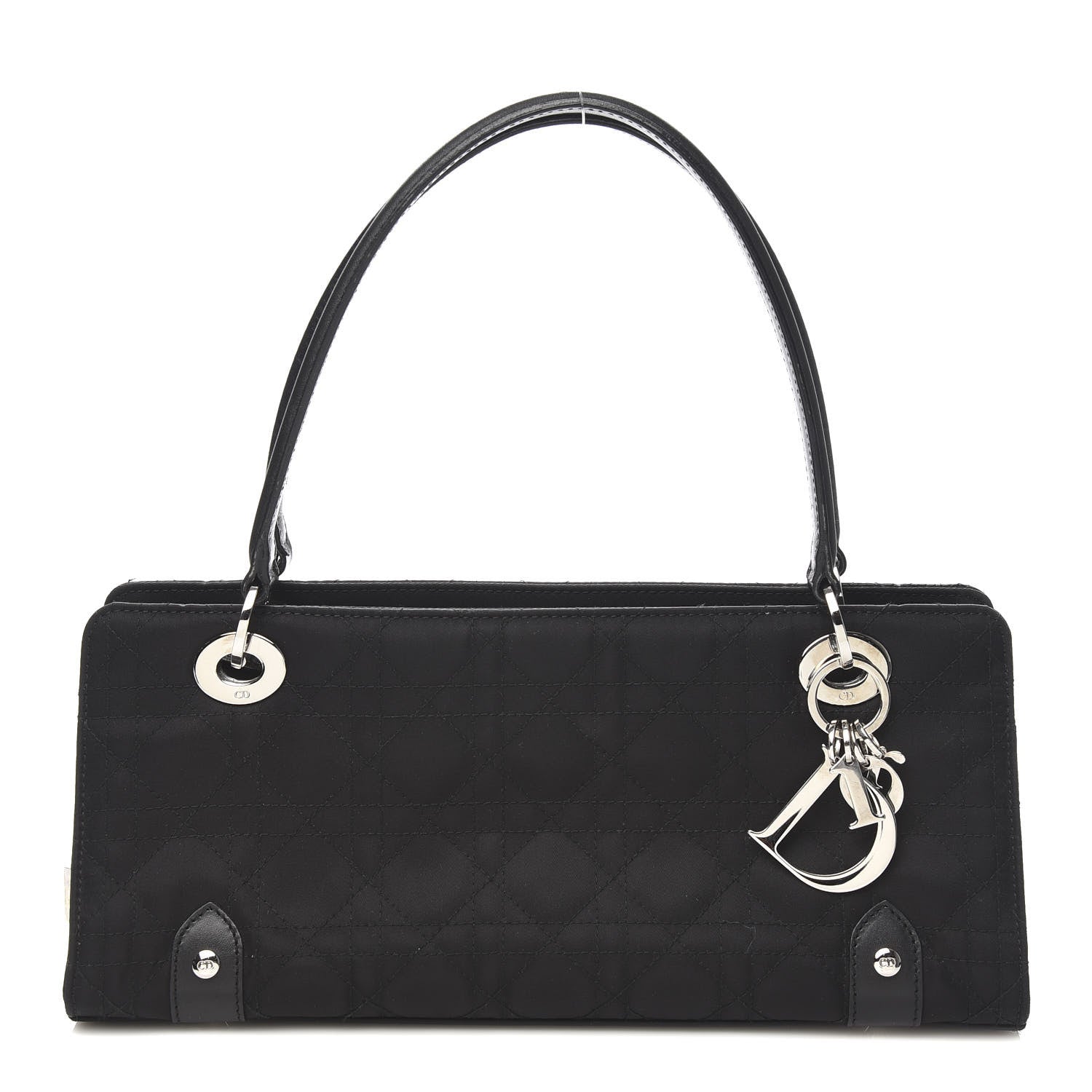 Christian Dior Nylon Cannage Stitched East West Lady Dior Black 1 of 10
