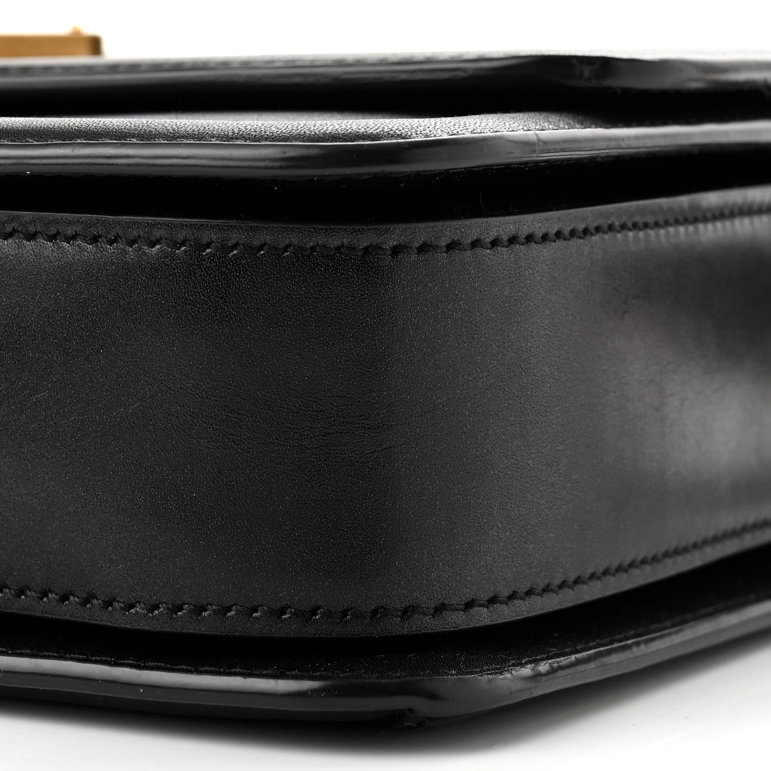 Saint Laurent Box Calfskin Monogram Medium Solferino Satchel Black 9 of 10