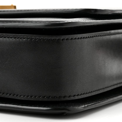 Saint Laurent Box Calfskin Monogram Medium Solferino Satchel Black 9 of 10