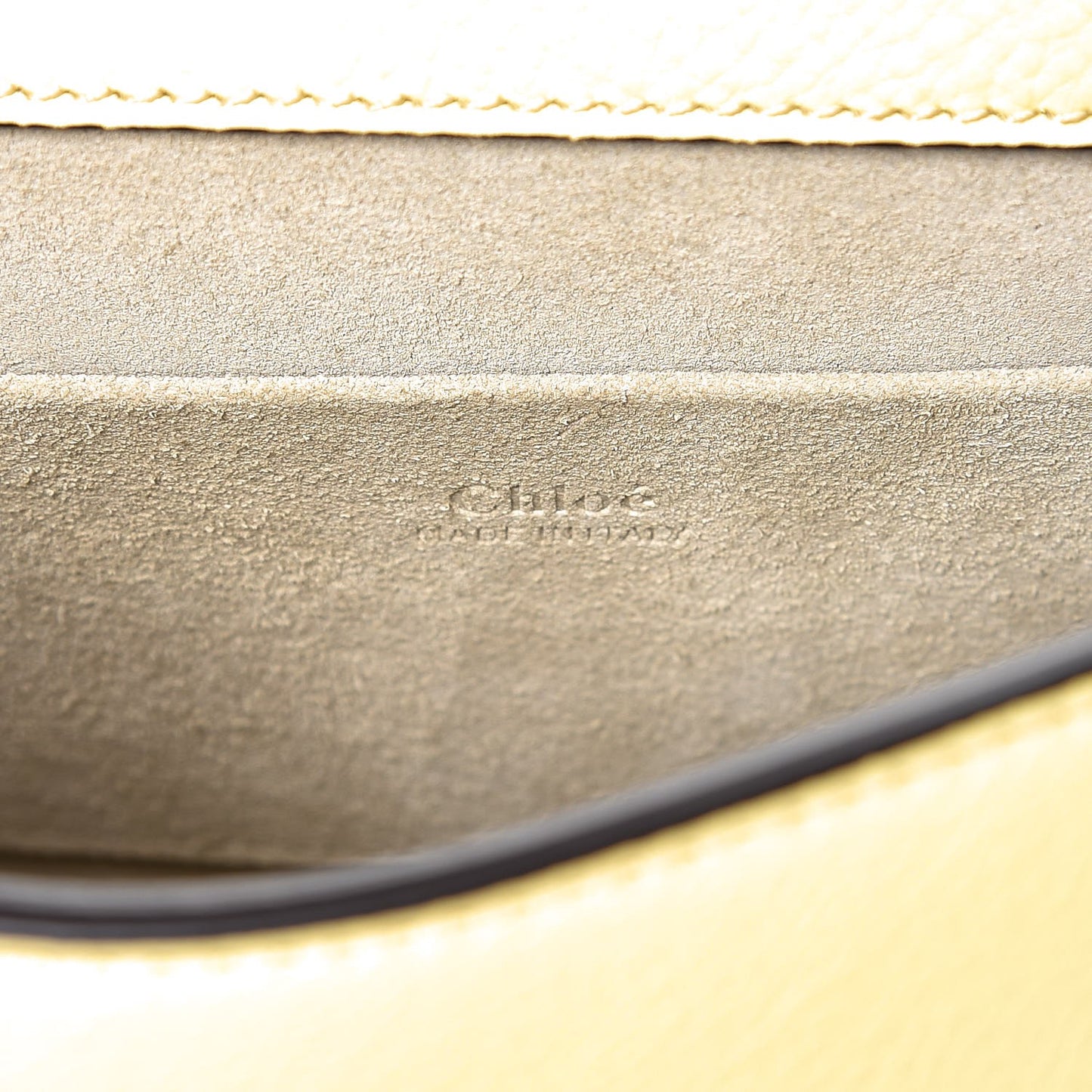 Calfskin Suede Small Nile Bracelet Bag Lemonade