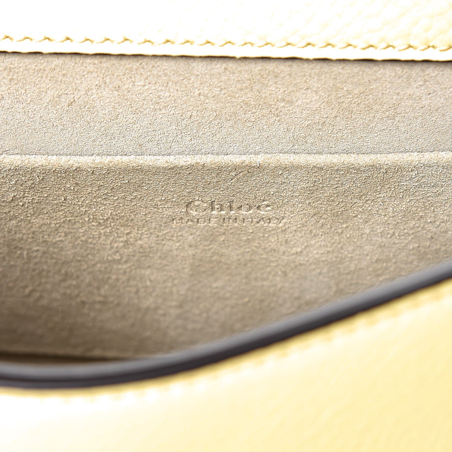 Chloe Calfskin Suede Small Nile Bracelet Bag Lemonade 6 of 7