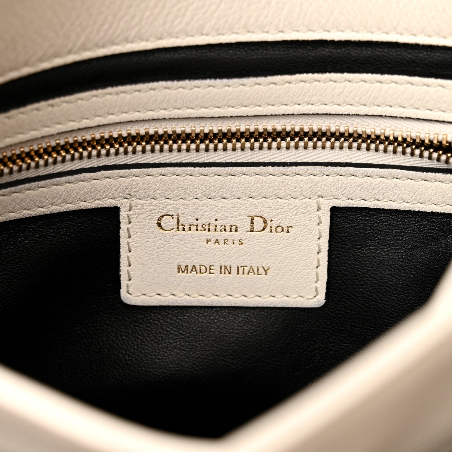 Christian Dior Calfskin Small Diorling White Black 6 of 13