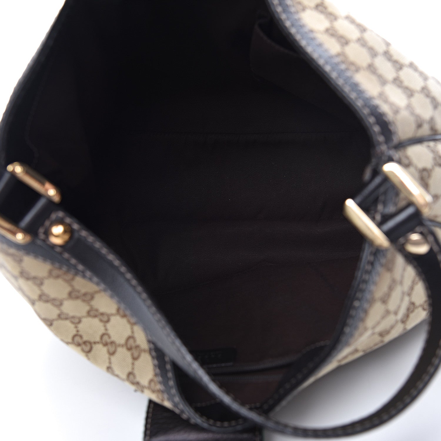 Gucci Monogram Large New Ladies Web Hobo Dark Brown 5 of 18