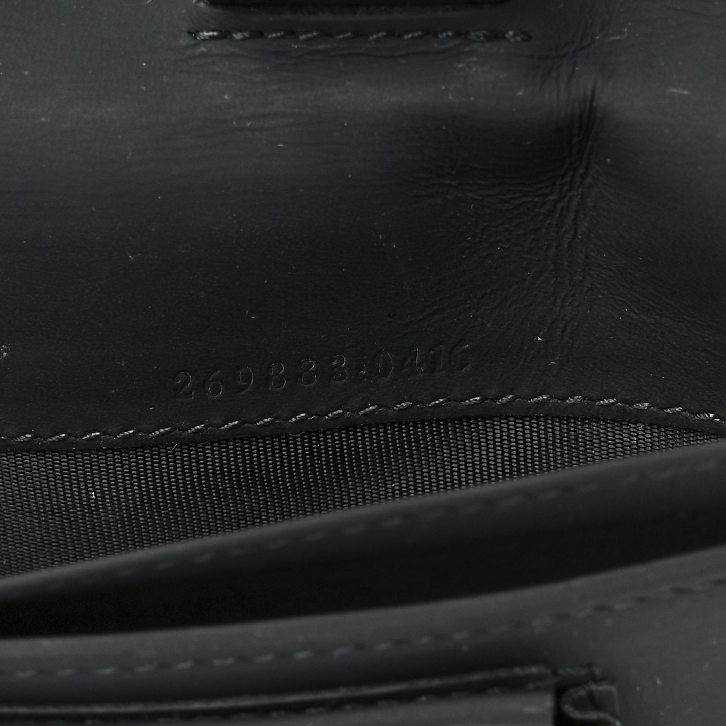 Guccissima Signature Travel Document Case Black