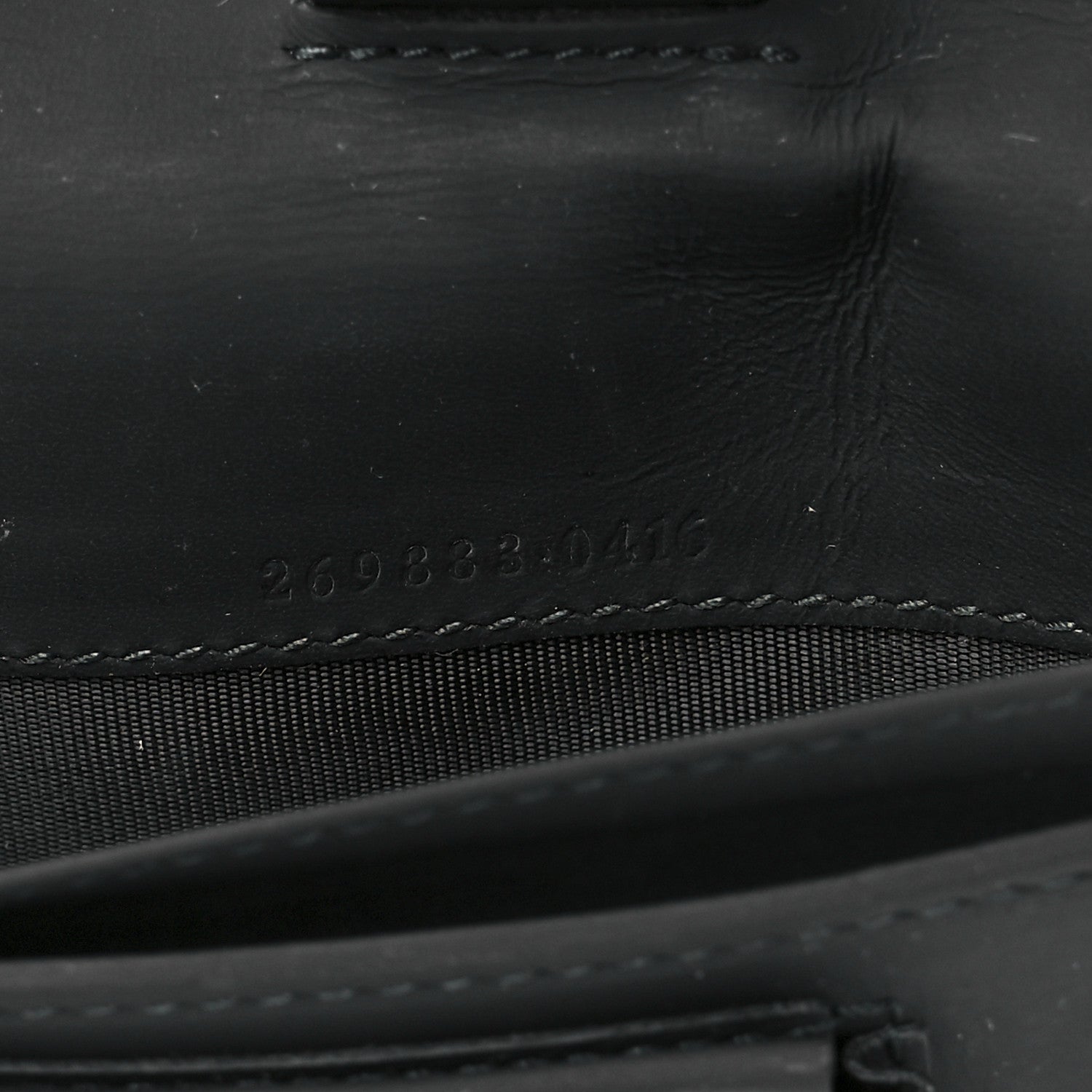 Gucci Guccissima Signature Travel Document Case Black 6 of 12