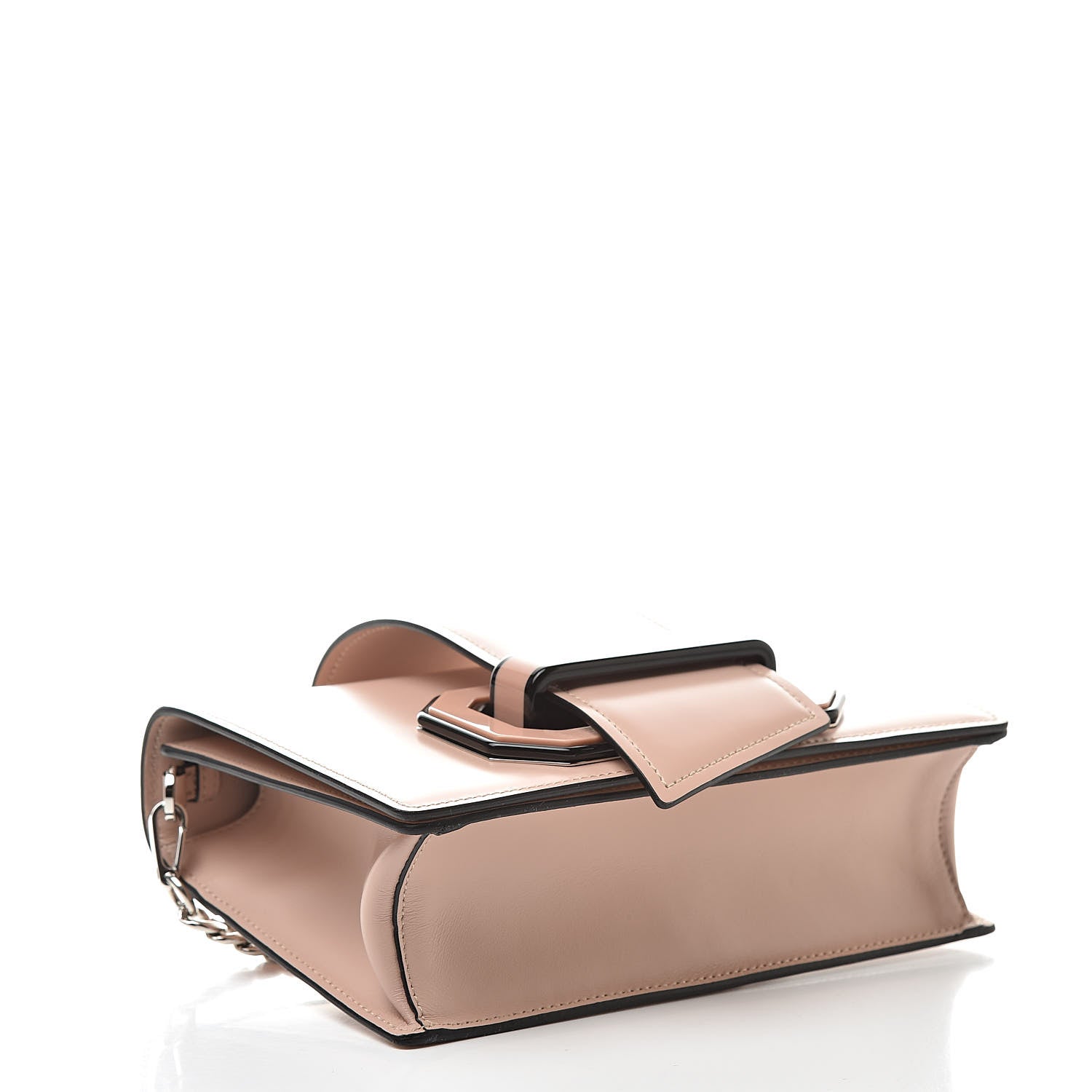 Prada Spazzolato Soft Calfskin Plex Ribbon Bag Pesco 4 of 11