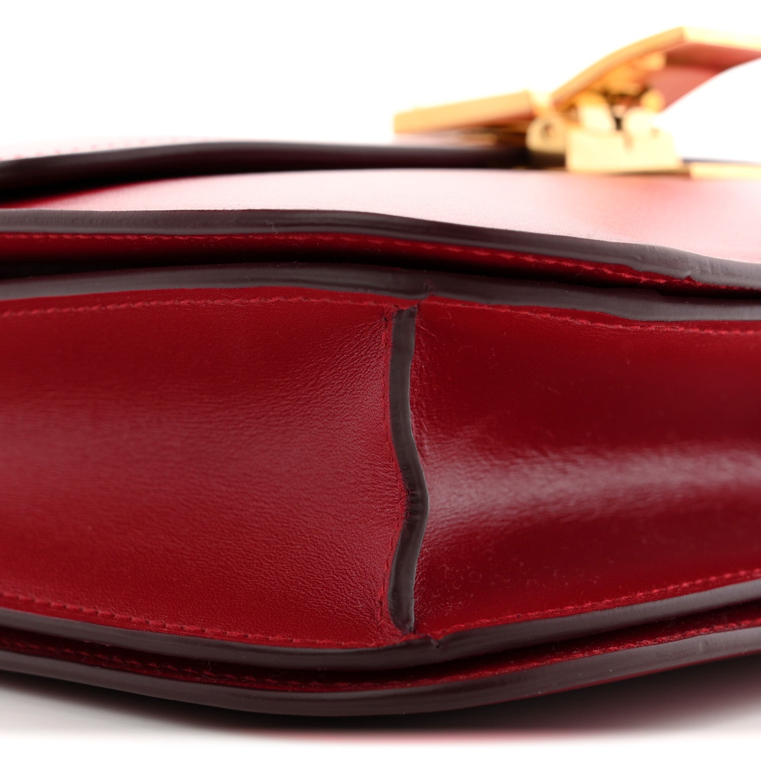 Celine Box Calfskin Medium Classic Box Flap Bag Red 9 of 12