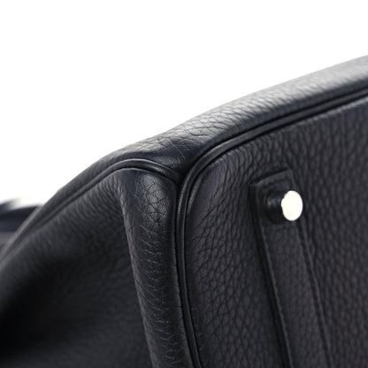 Hermes Taurillon Clemence Birkin 35 Black 7 of 15